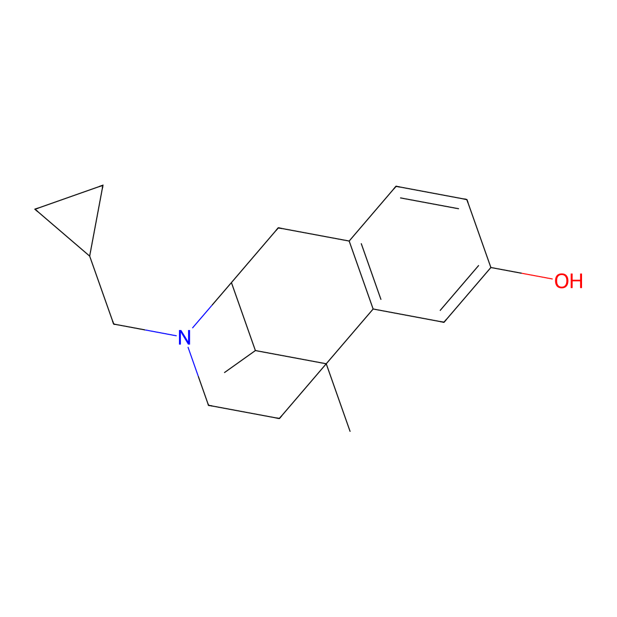 Cyclazocine molecular structure, CAS 3572-80-3