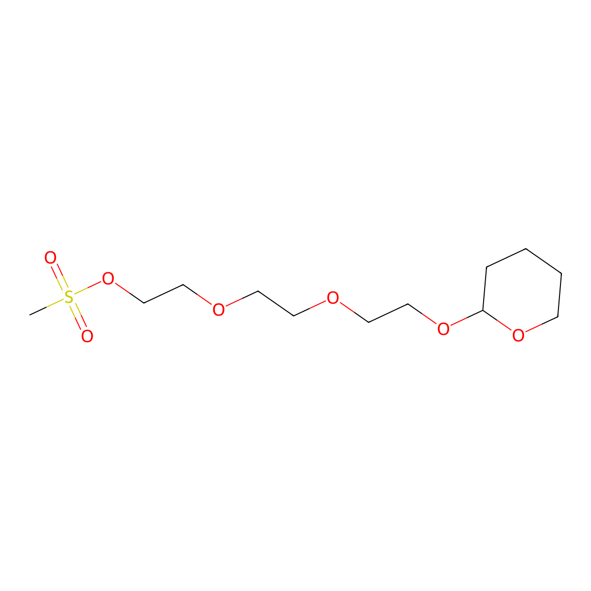 MS-Peg3-thp molecular structure, CAS 357204-84-3