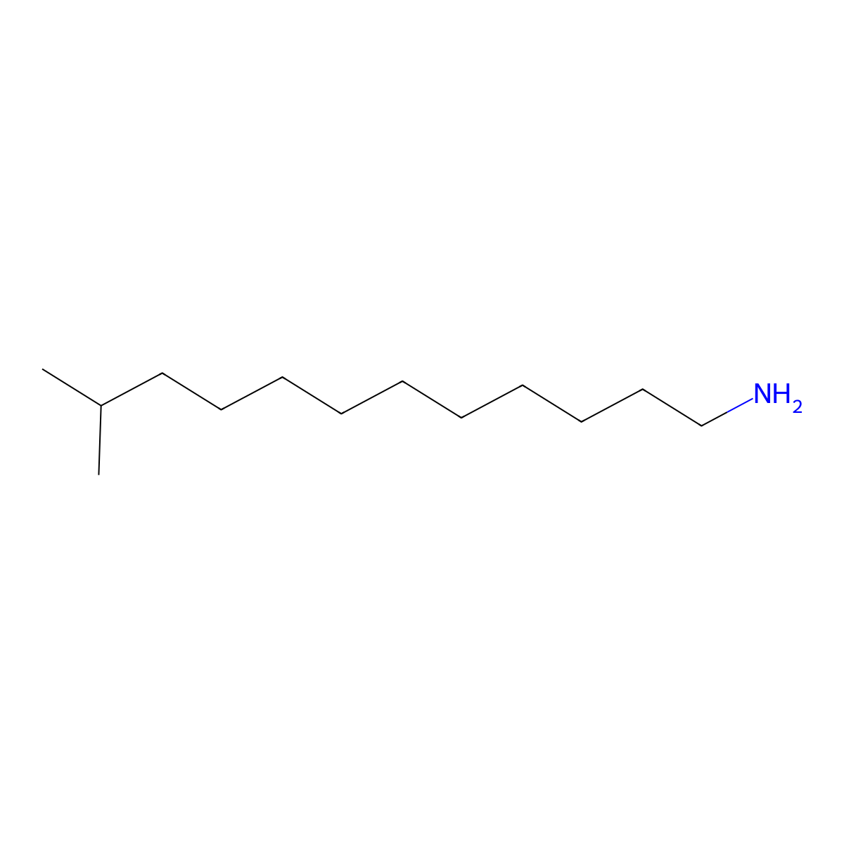 Isotridecanamine molecular structure, CAS 35723-81-0
