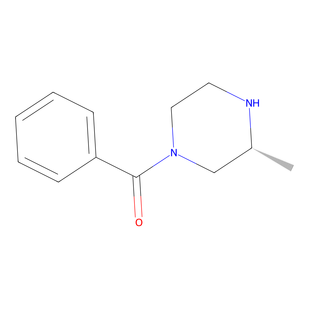 (R)-1-Benzoyl-3-methylpiperazine molecular structure, CAS 357263-39-9