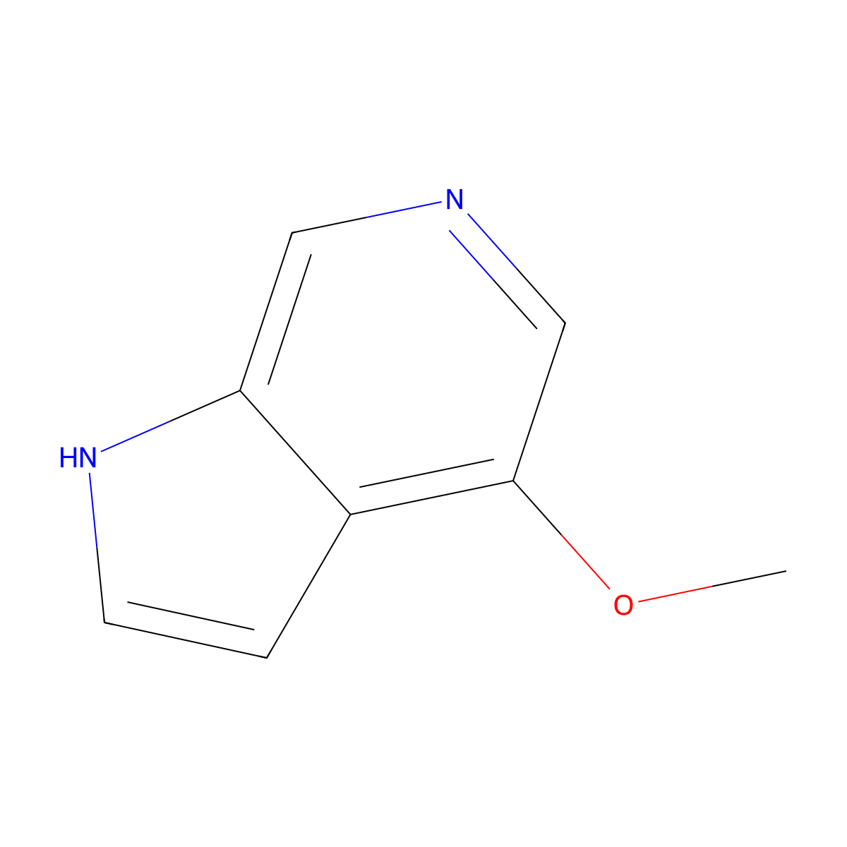 4-Methoxy-1H-pyrrolo(2,3-c)pyridine molecular structure, CAS 357263-40-2