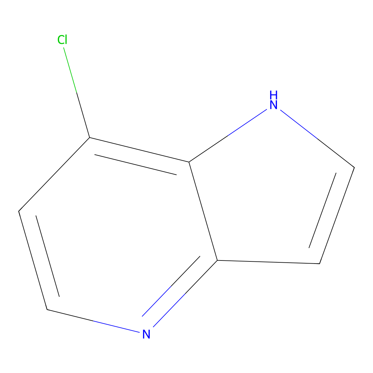 7-Chloro-1H-pyrrolo[3,2-b]pyridine molecular structure, CAS 357263-48-0