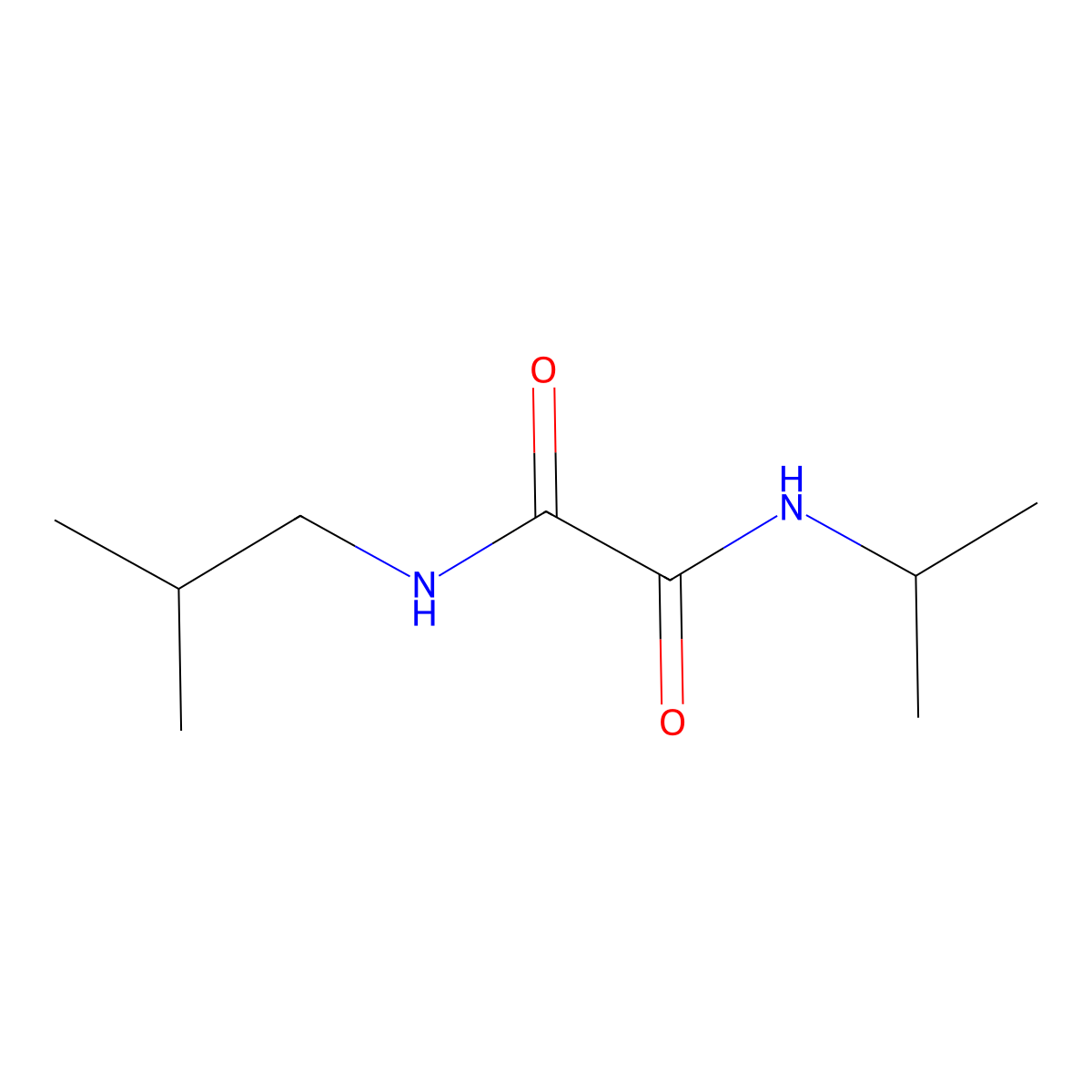N-(2-methylpropyl)-N'-(propan-2-yl)ethanediamide molecular structure, CAS 357267-80-2