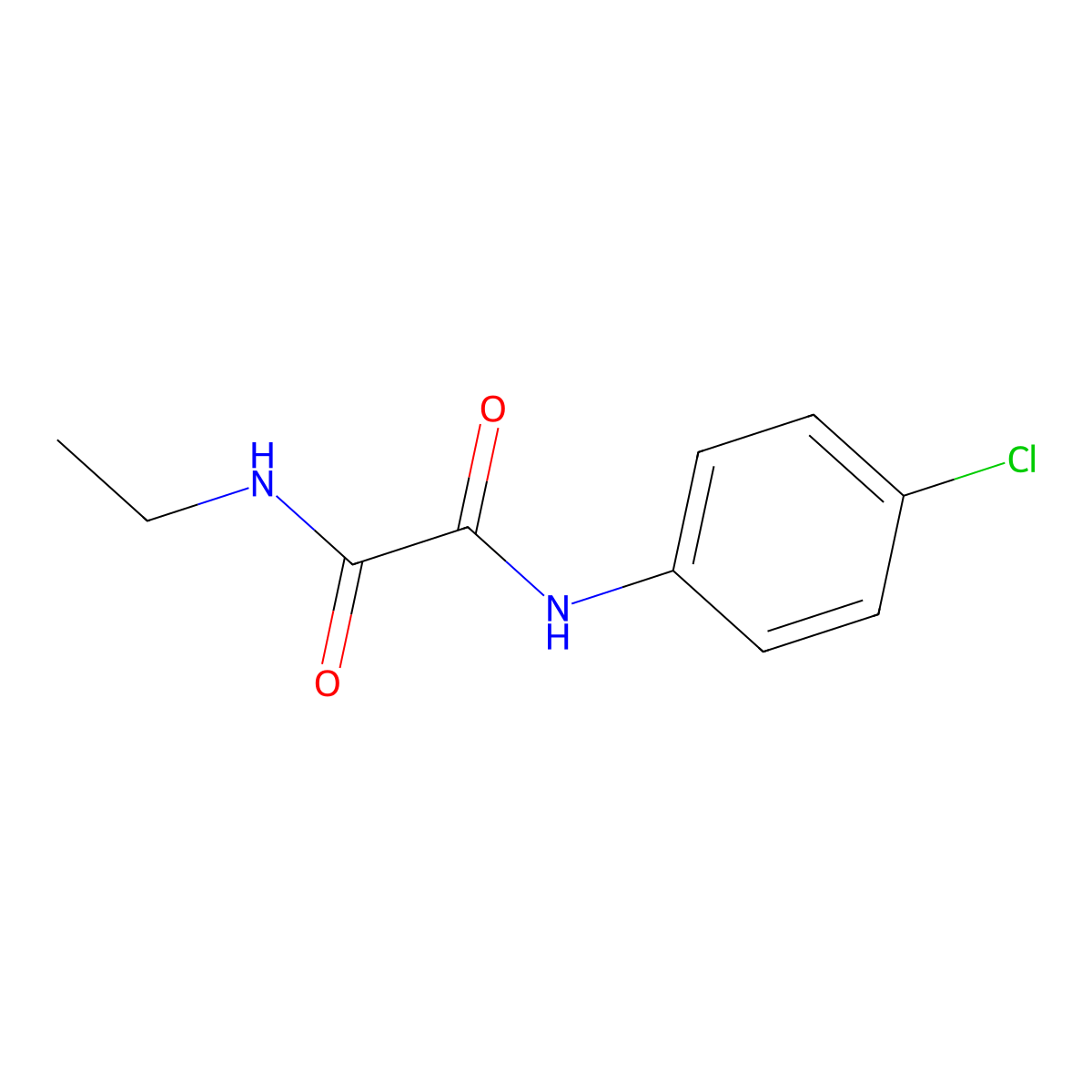 N'-(4-chlorophenyl)-N-ethyloxamide molecular structure, CAS 357268-63-4