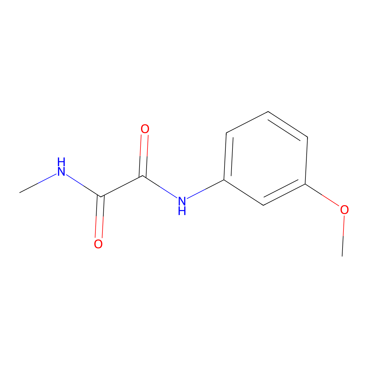 N'-(3-methoxyphenyl)-N-methyloxamide molecular structure, CAS 357268-88-3