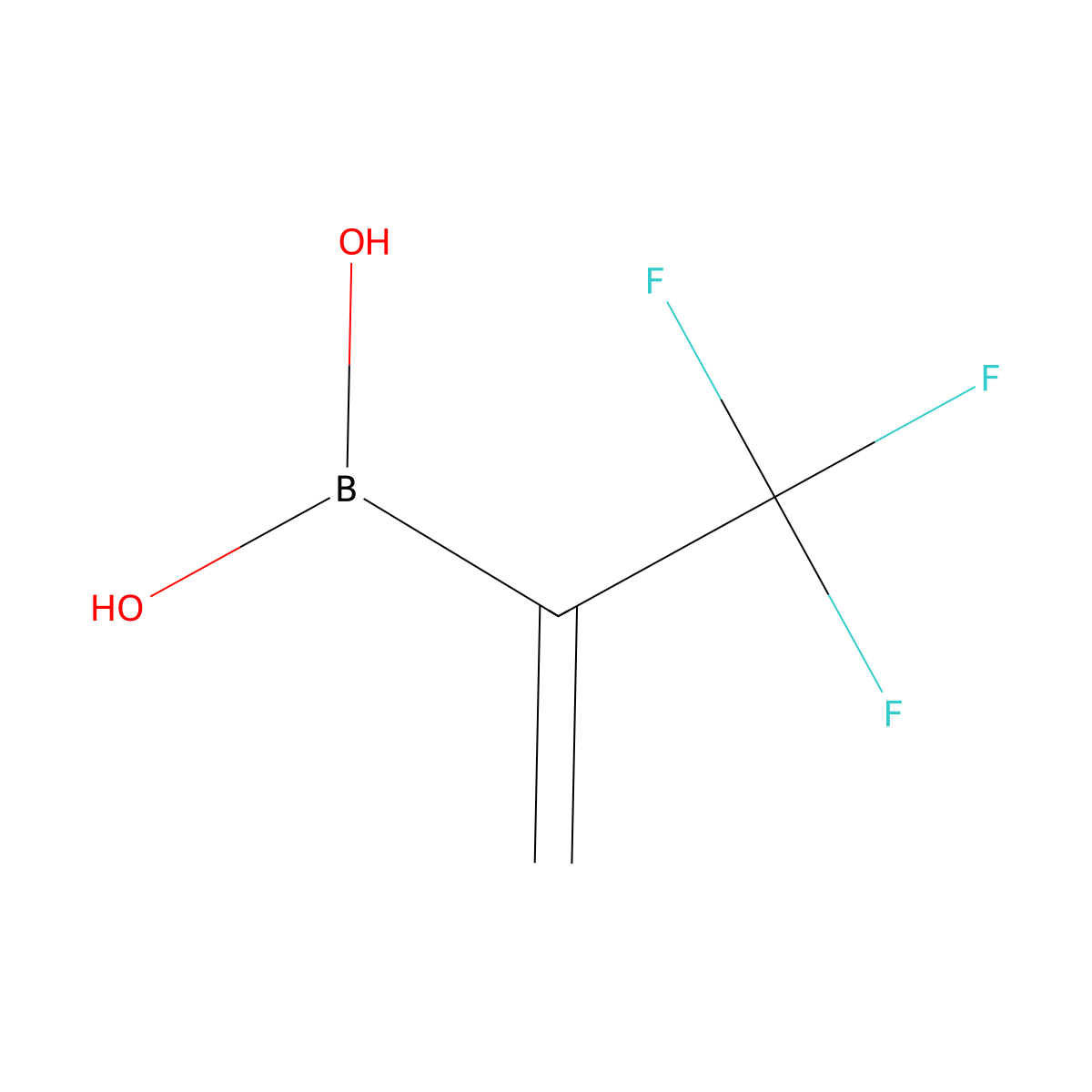 (3,3,3-Trifluoroprop-1-en-2-yl)boronic acid molecular structure, CAS 357274-85-2