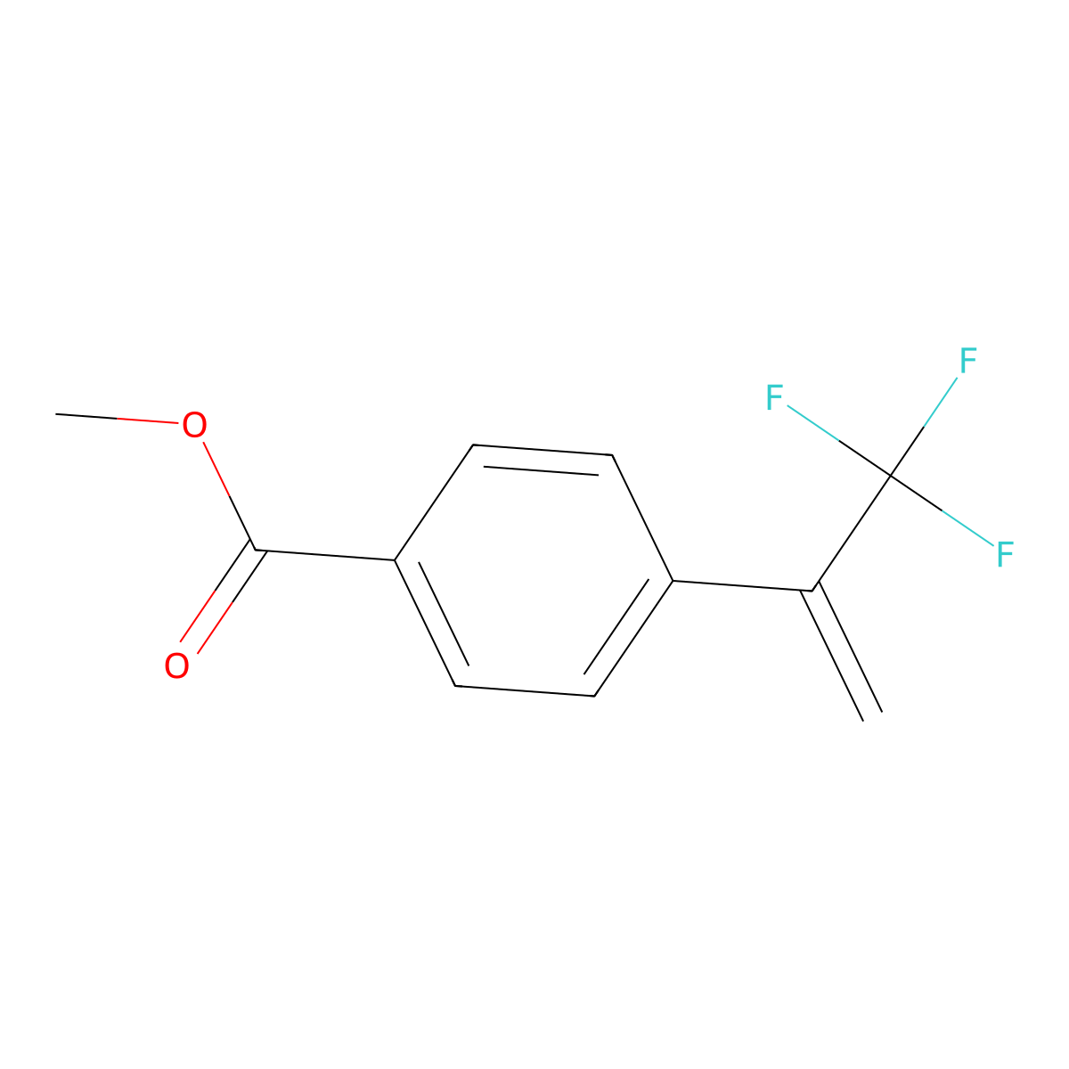 Methyl 4-(1-(trifluoromethyl)ethenyl)benzoate molecular structure, CAS 357274-86-3