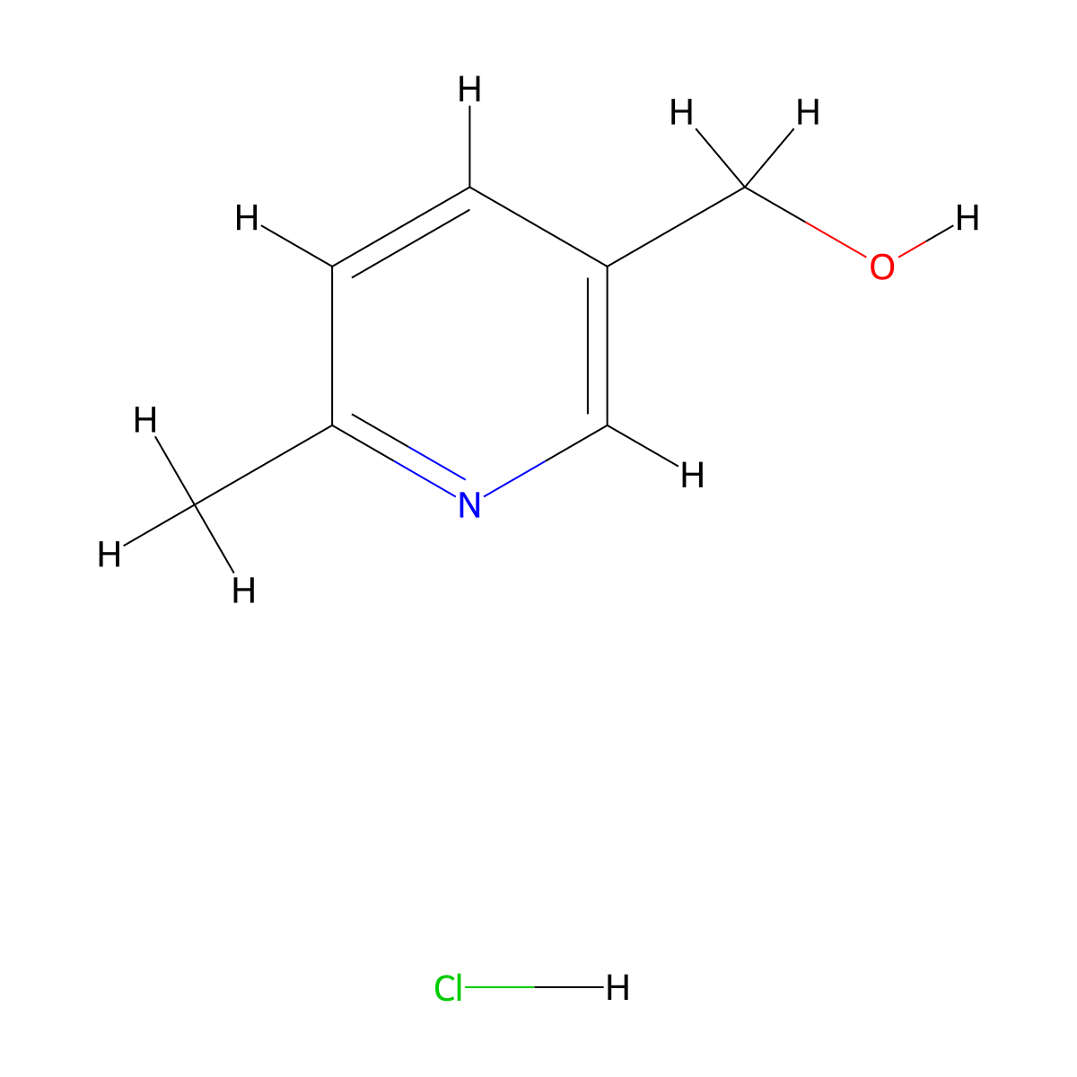 (6-Methylpyridin-3-yl)methanol hydrochloride molecular structure, CAS 357288-10-9