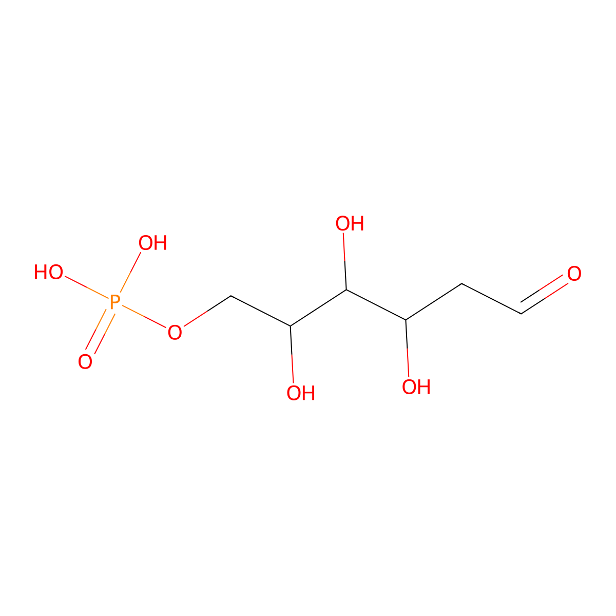 Deoxyglucose 6-phosphate molecular structure, CAS 3573-50-0
