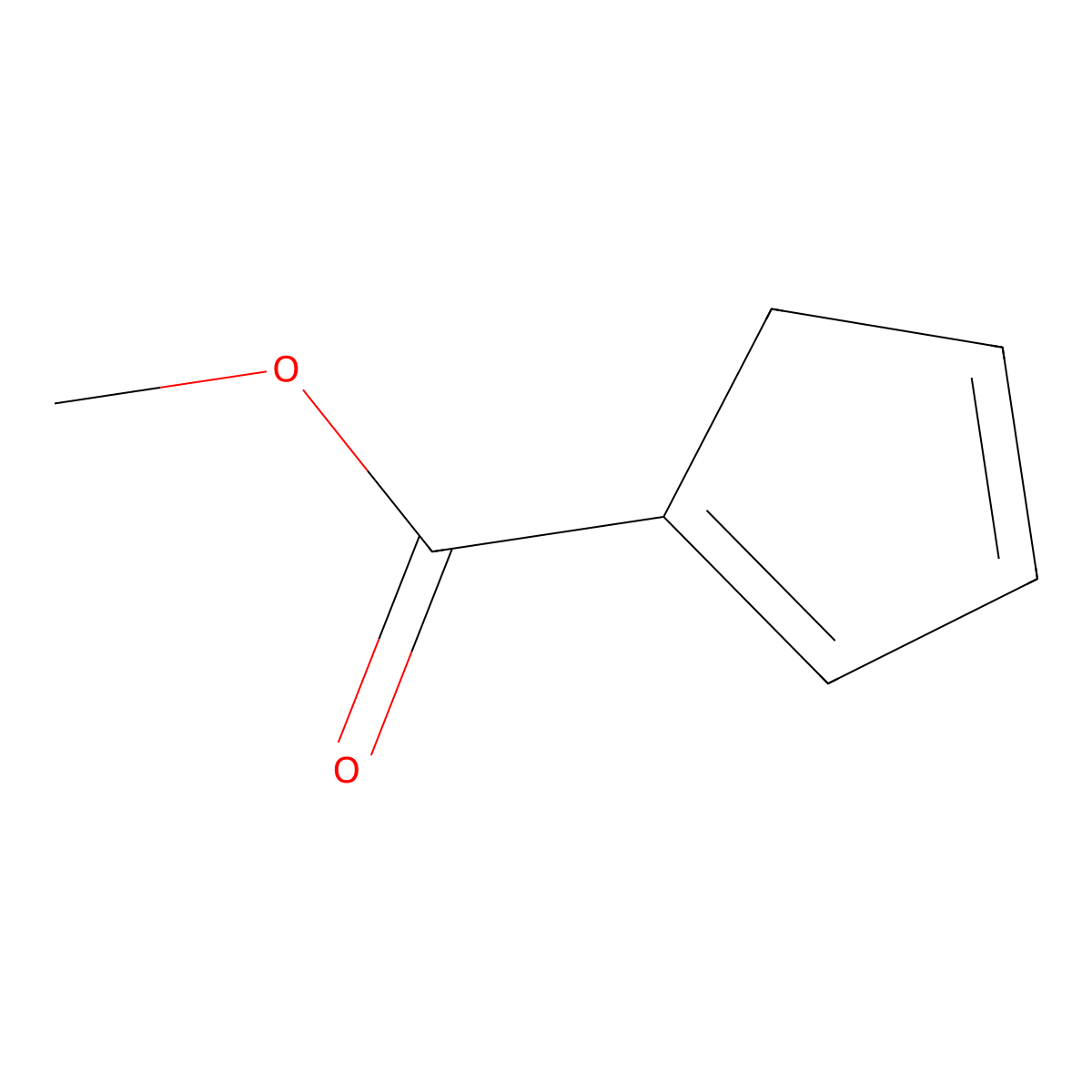 Methyl Cyclopenta-1,3-diene-1-carboxylate molecular structure, CAS 35730-27-9