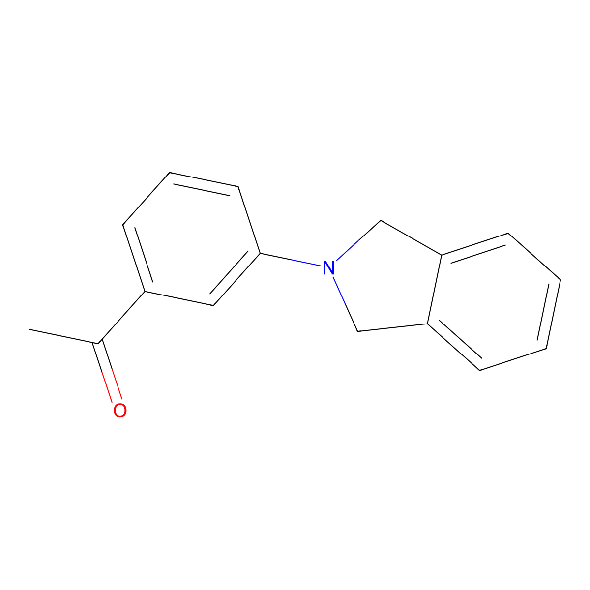 1-[3-(1,3-dihydro-2H-isoindol-2-yl)phenyl]-1-ethanone molecular structure, CAS 357302-54-6