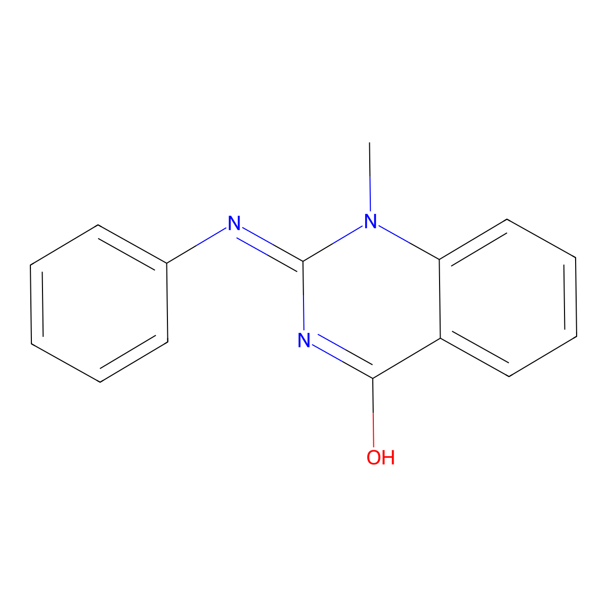 1-methyl-2-(phenylamino)quinazolin-4(1H)-one molecular structure, CAS 357309-40-1