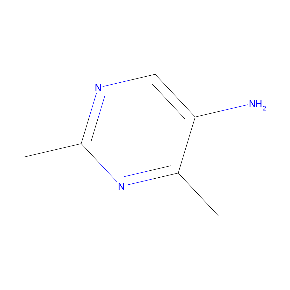 2,4-Dimethylpyrimidin-5-amine molecular structure, CAS 35733-53-0