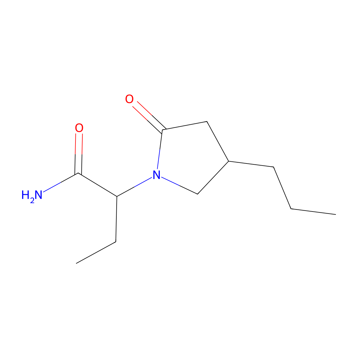 rac-Brivaracetam molecular structure, CAS 357336-19-7
