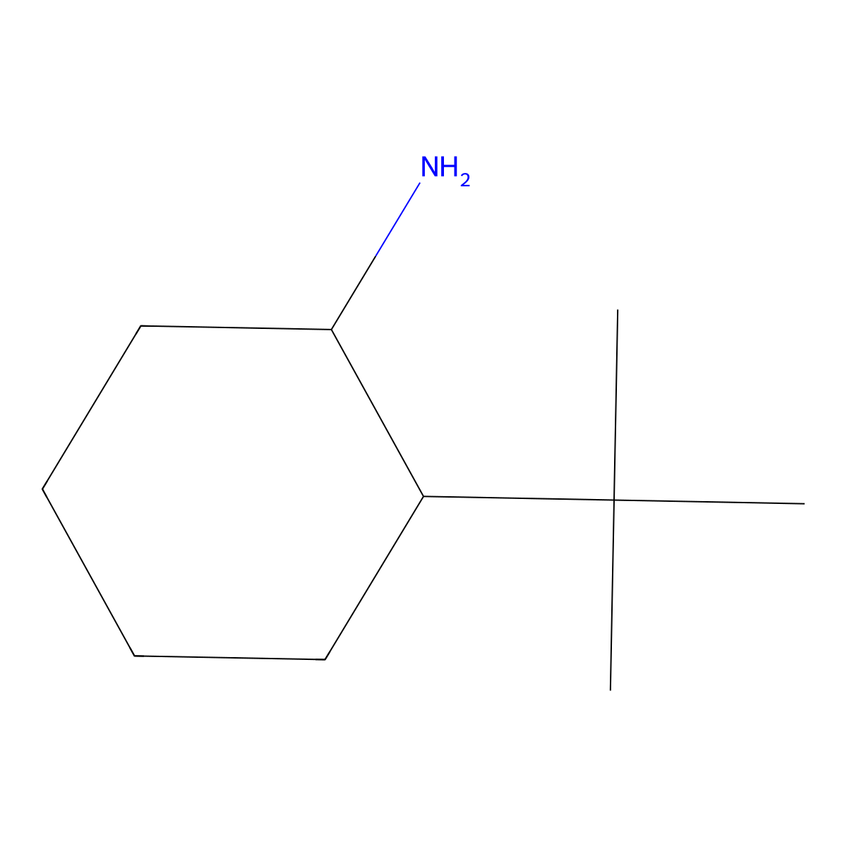 2-Tert-butylcyclohexan-1-amine molecular structure, CAS 35735-41-2