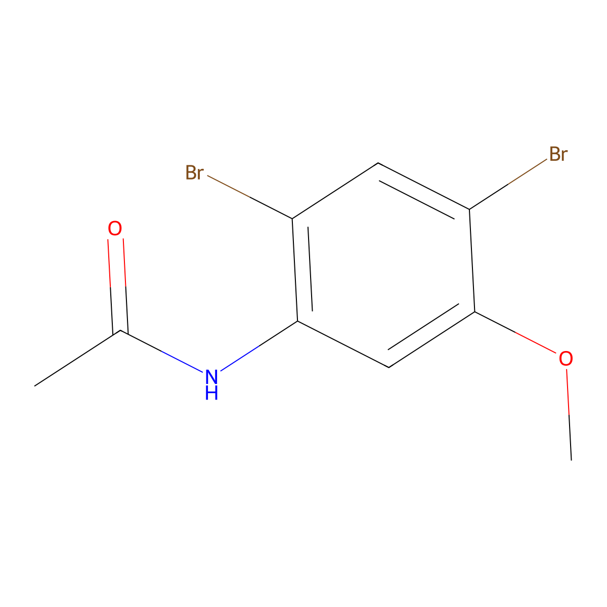 n-(2,4-Dibromo-5-methoxyphenyl)acetamide molecular structure, CAS 35736-51-7