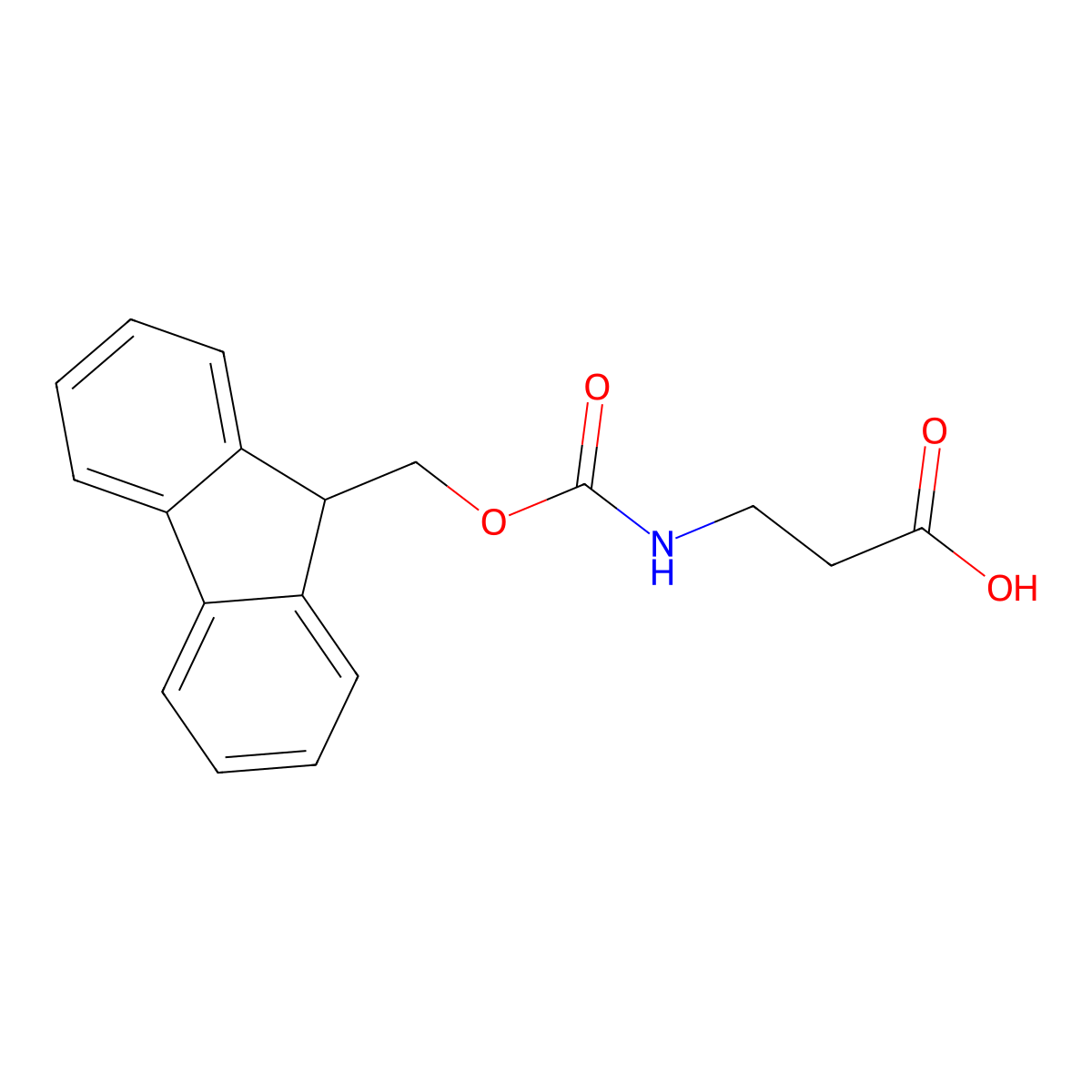 N-Fluorenylmethoxycarbonyl-I2-alanine molecular structure, CAS 35737-10-1