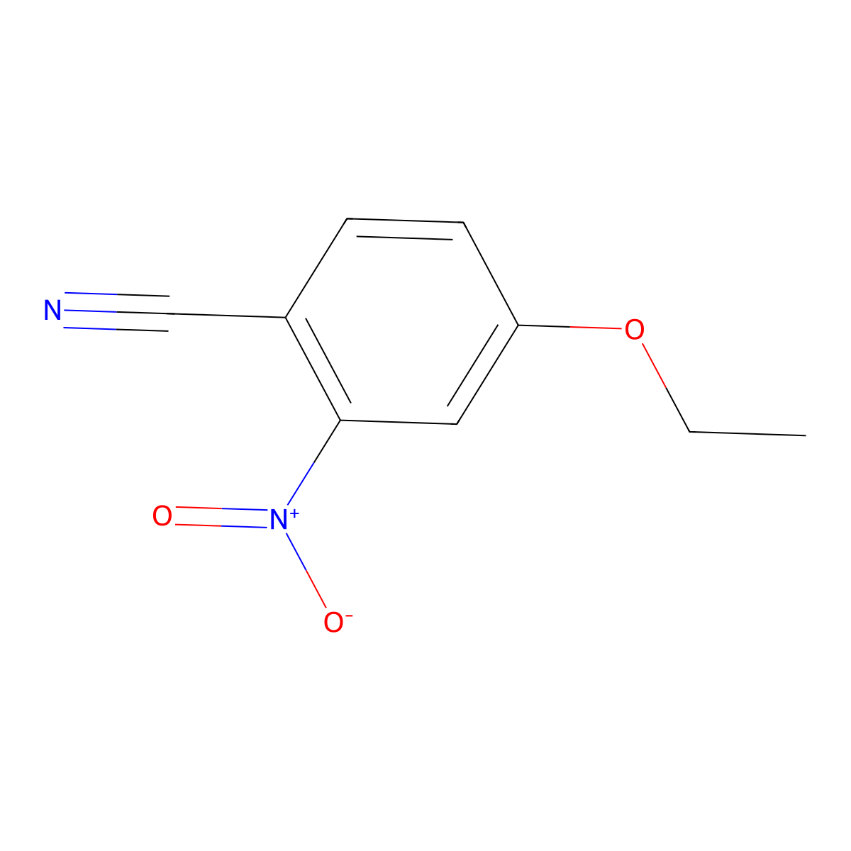 4-Ethoxy-2-nitrobenzonitrile molecular structure, CAS 35739-44-7