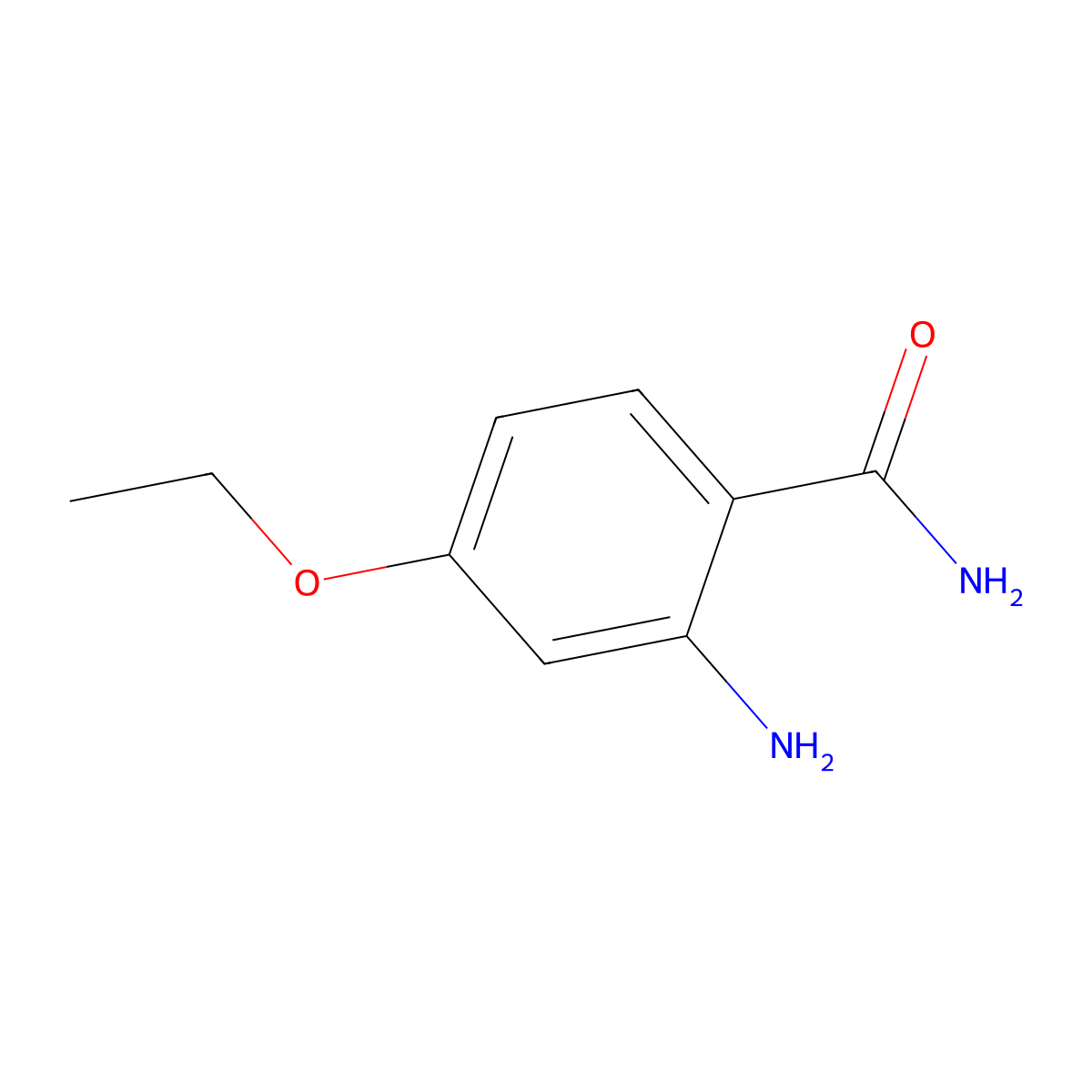 2-Amino-4-ethoxybenzamide molecular structure, CAS 35739-46-9