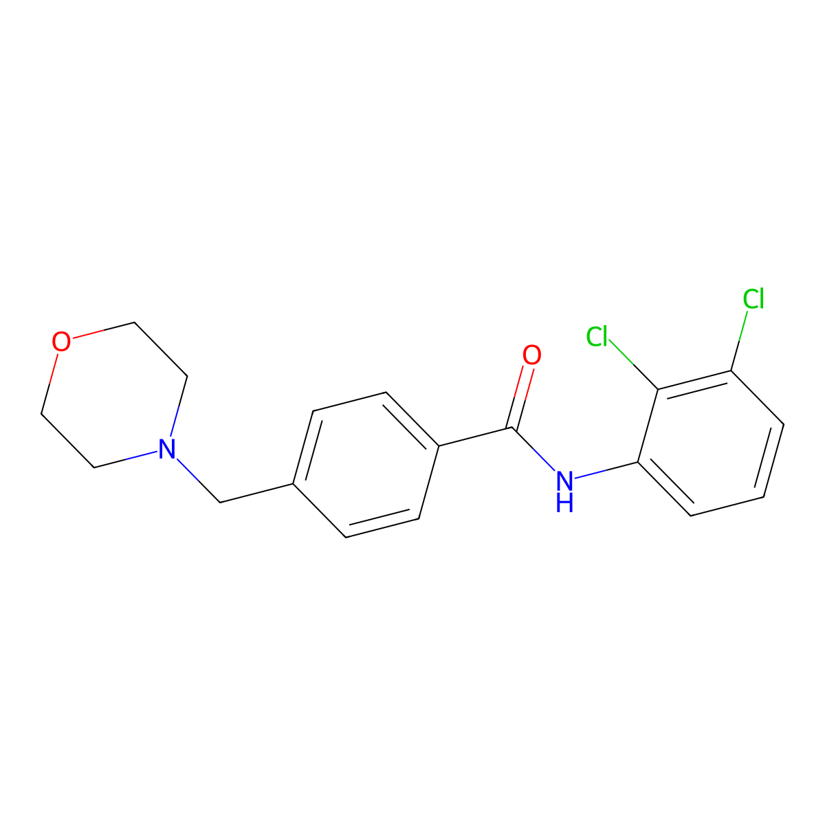 N-(2,3-dichlorophenyl)-4-(morpholin-4-ylmethyl)benzamide molecular structure, CAS 357395-90-5