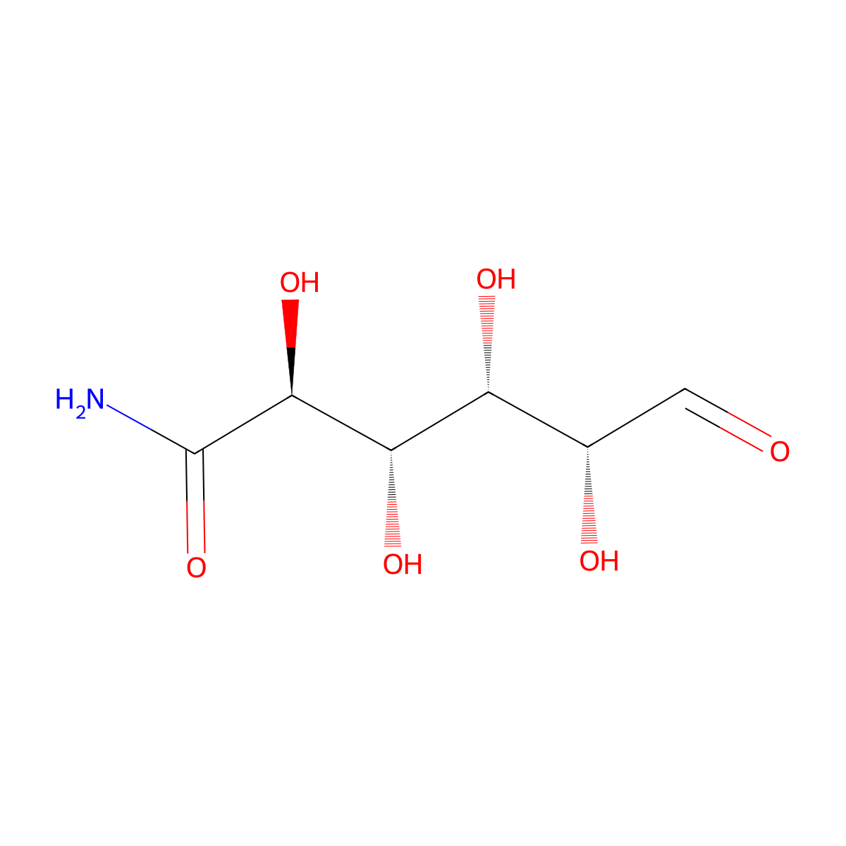 glucuronamide, (D)- molecular structure, CAS 3574-23-0