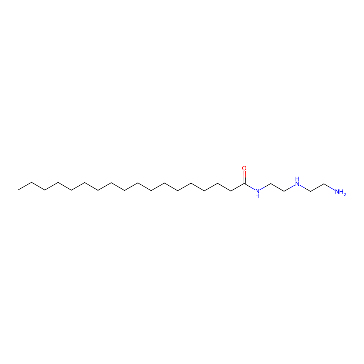 Stearoyl diethylenetriamine molecular structure, CAS 3574-73-0