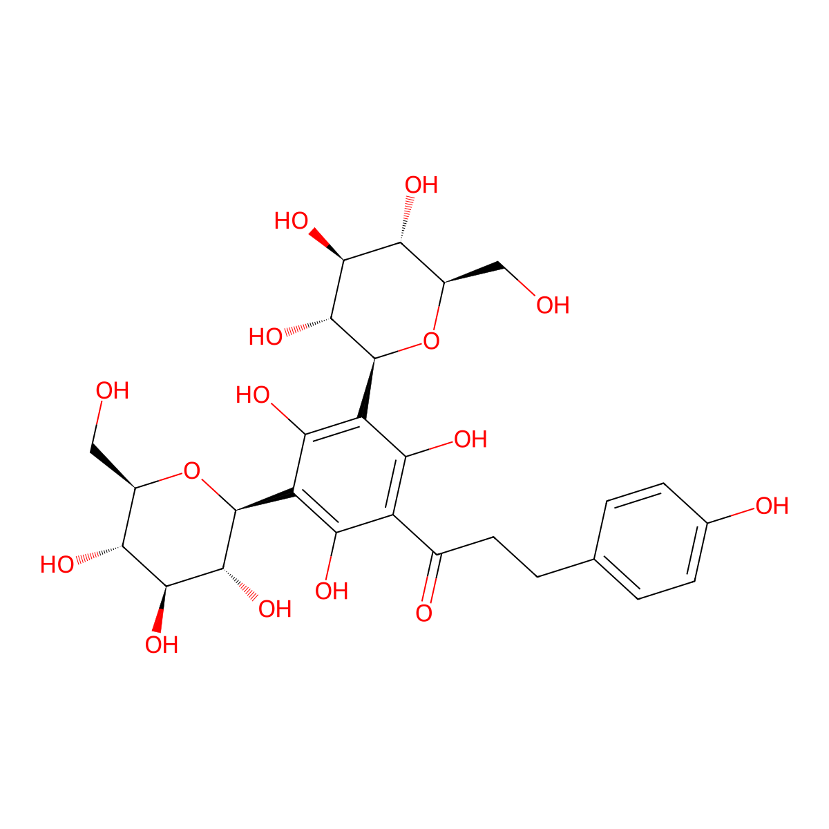 Phloretin 3',5'-Di-C-glucoside molecular structure, CAS 357401-40-2
