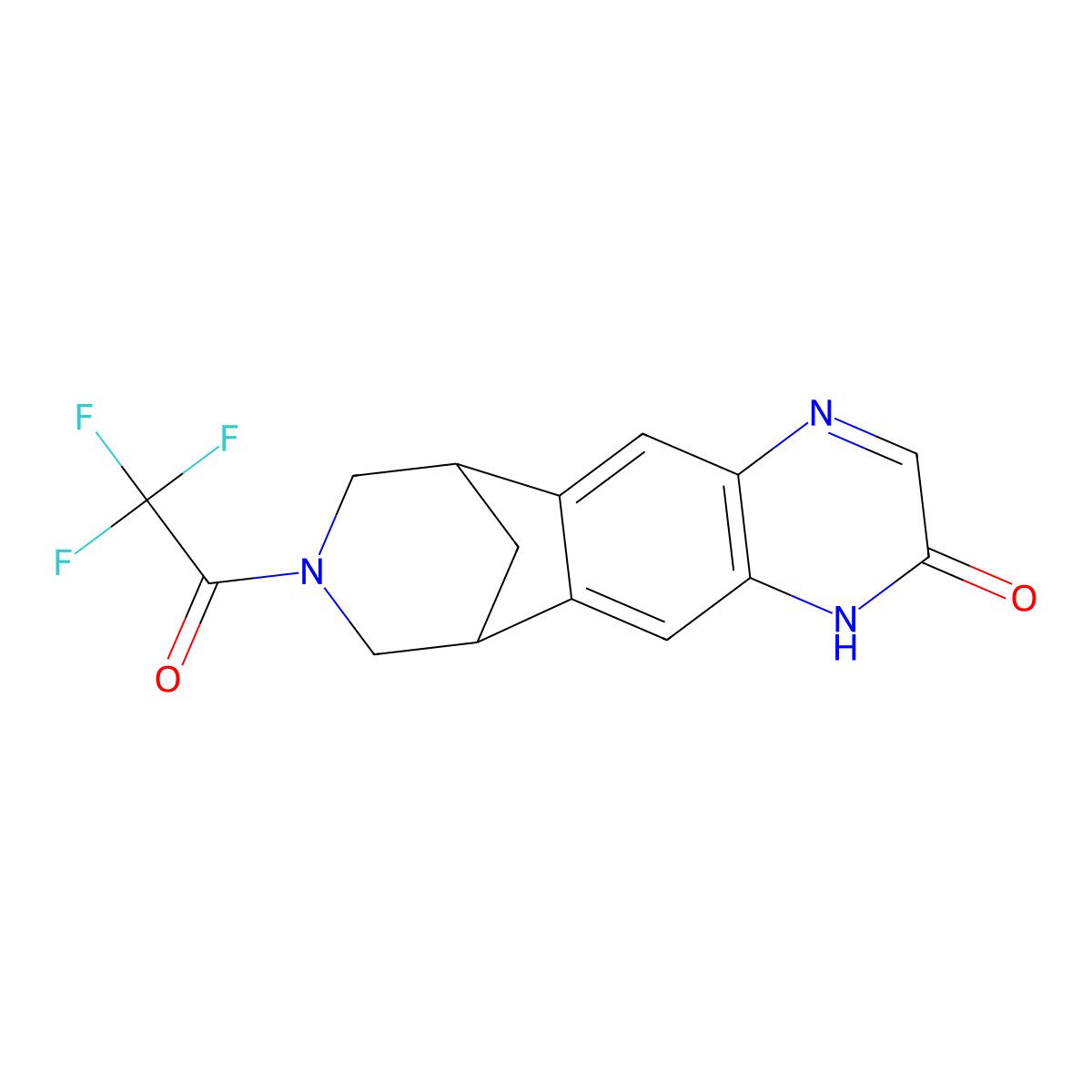 Hydroxy Varenicline N-Trifluoroacetic Acid Salt molecular structure, CAS 357426-10-9