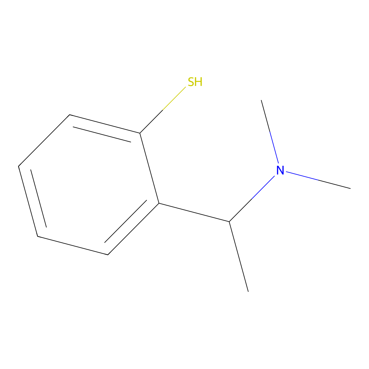 2-[(1S)-1-(dimethylamino)ethyl]benzene-1-thiol molecular structure, CAS 357427-73-7