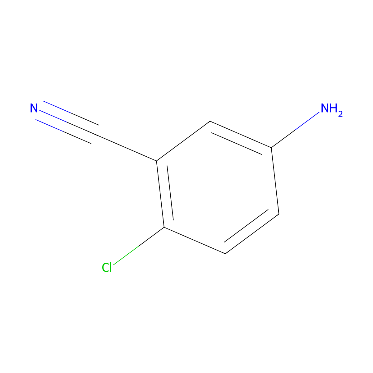 5-Amino-2-chlorobenzonitrile molecular structure, CAS 35747-58-1