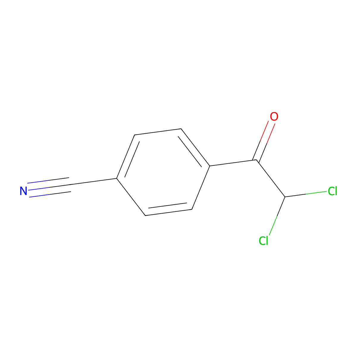 4-(2,2-Dichloroacetyl)benzonitrile molecular structure, CAS 35747-68-3