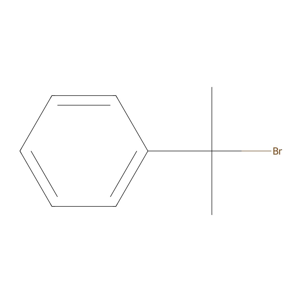 (2-Bromopropan-2-yl)benzene molecular structure, CAS 3575-19-7