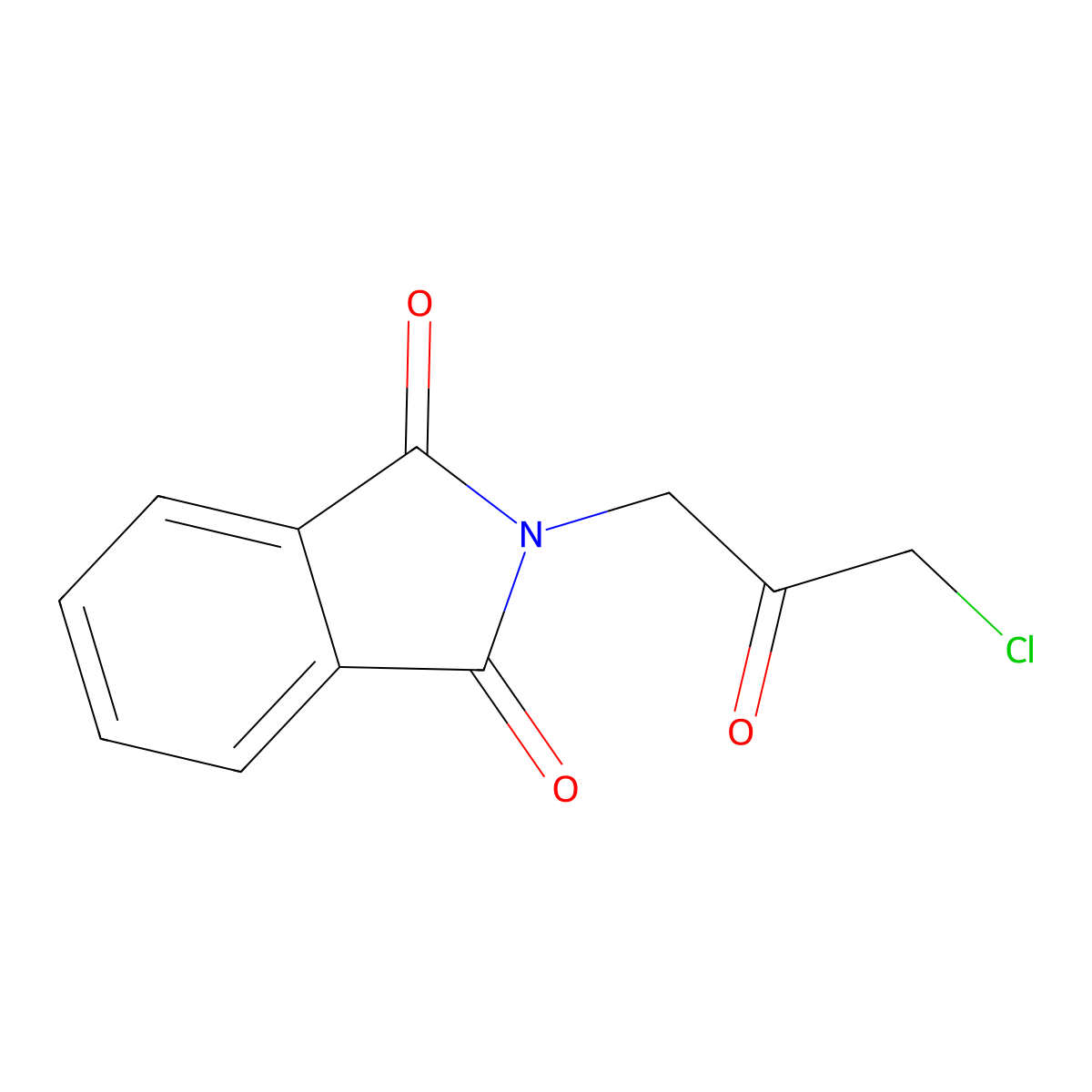 2-(3-chloro-2-oxopropyl)-2,3-dihydro-1H-isoindole-1,3-dione molecular structure, CAS 35750-02-8