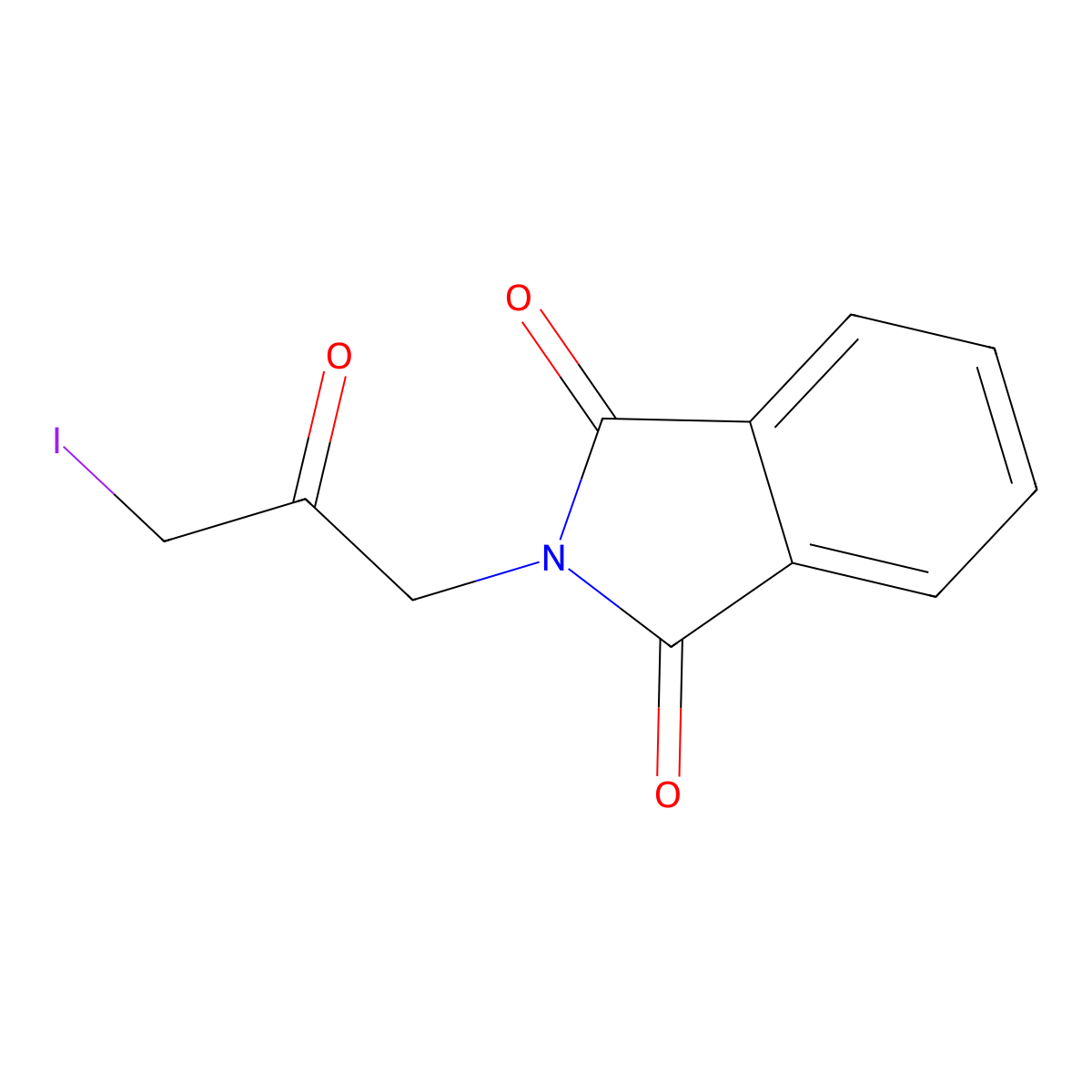 2-(3-iodo-2-oxopropyl)-2,3-dihydro-1H-isoindole-1,3-dione molecular structure, CAS 35750-03-9