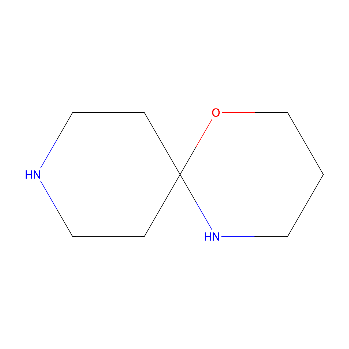 1-Oxa-5,9-diazaspiro[5.5]undecane molecular structure, CAS 35753-09-4