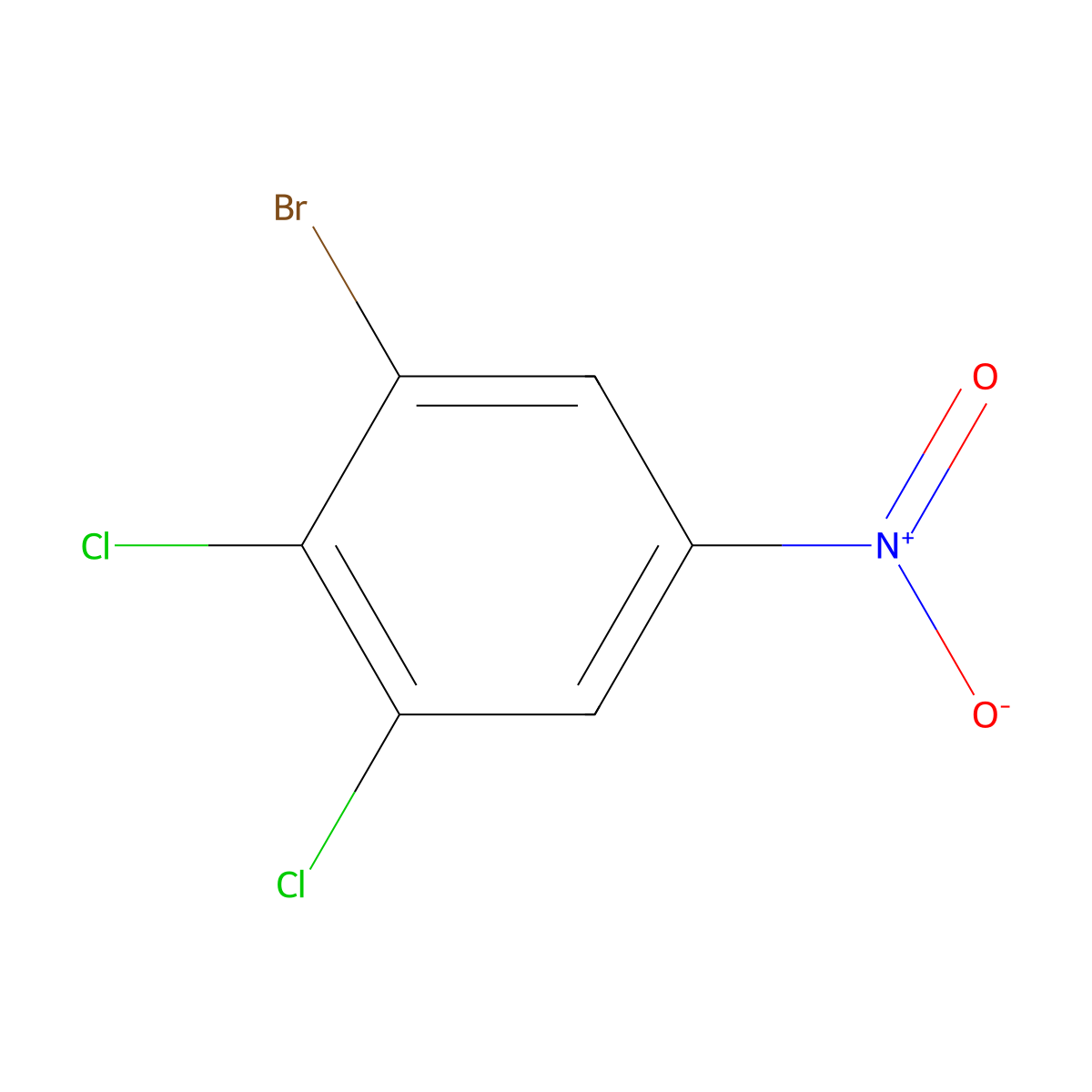 3-Bromo-4,5-dichloronitrobenzene molecular structure, CAS 35754-19-9