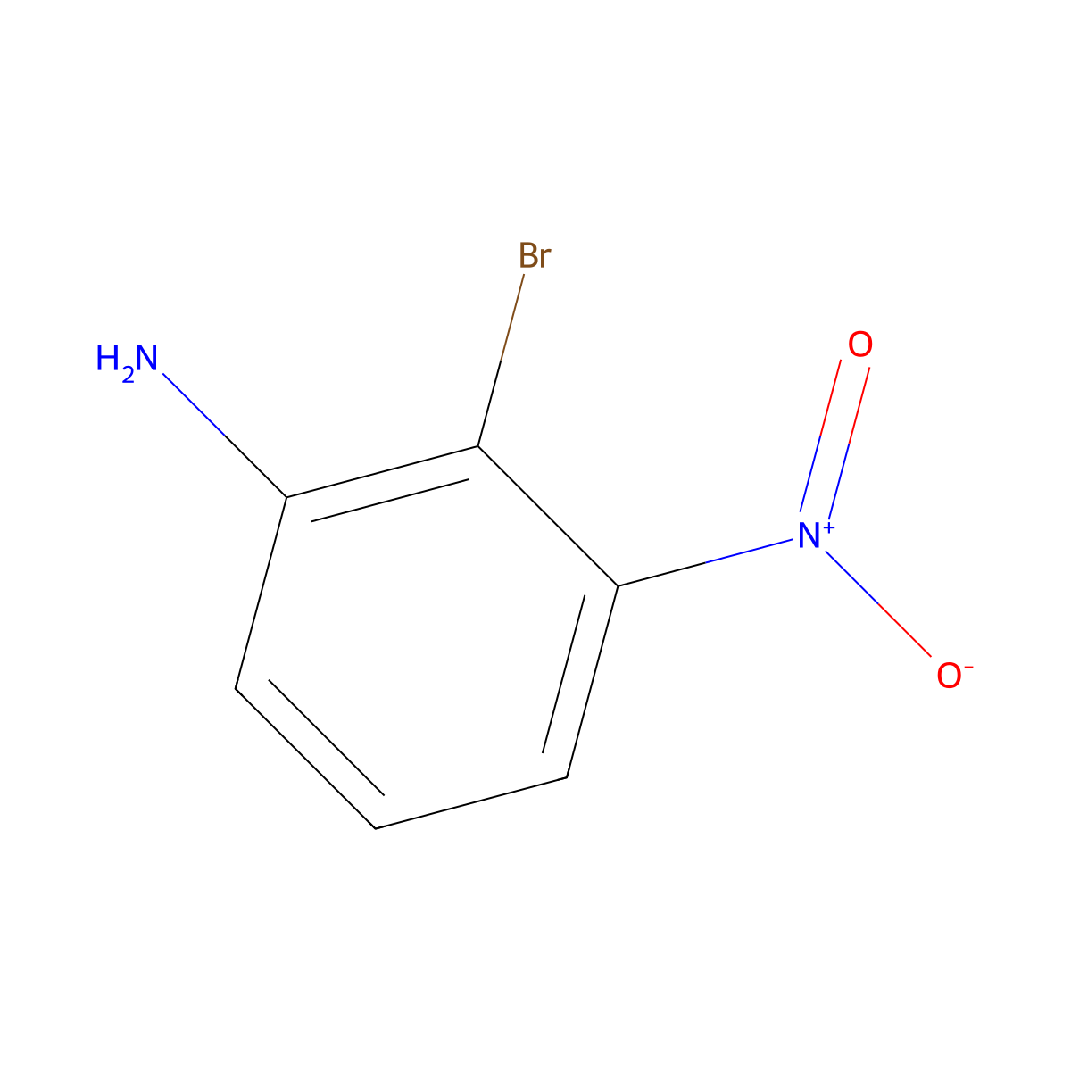 2-Bromo-3-nitroaniline molecular structure, CAS 35757-20-1