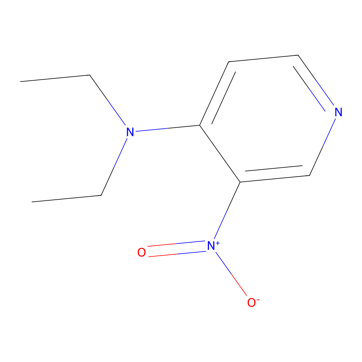 N,N-Diethyl-3-nitropyridin-4-amine molecular structure, CAS 357608-93-6