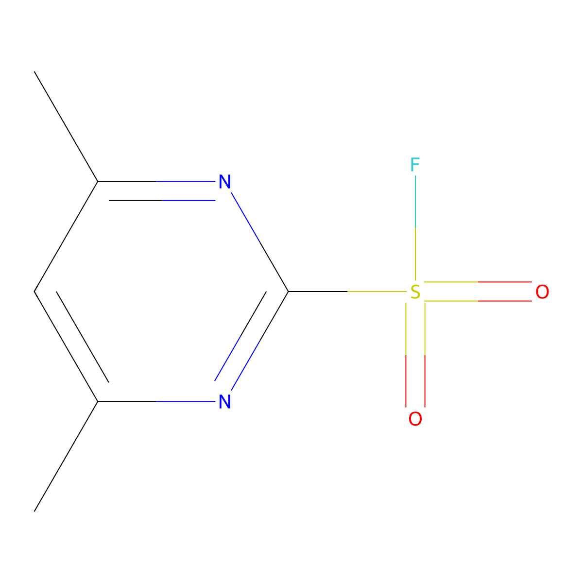 4,6-Dimethylpyrimidine-2-sulfonyl fluoride molecular structure, CAS 35762-73-3