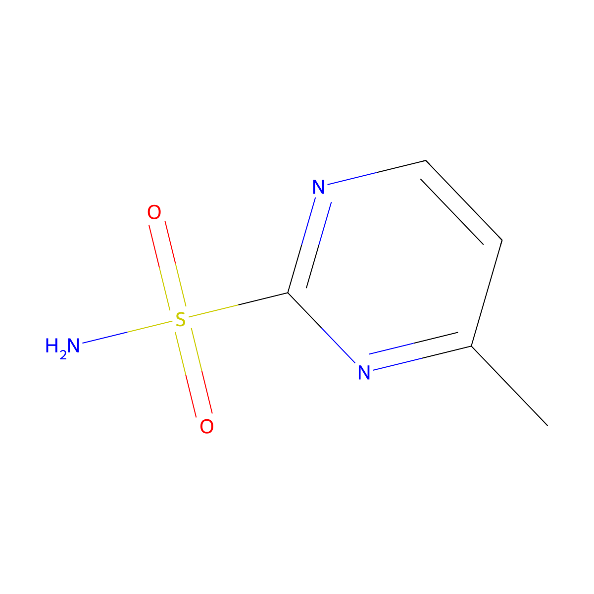 4-Methylpyrimidine-2-sulfonamide molecular structure, CAS 35762-77-7