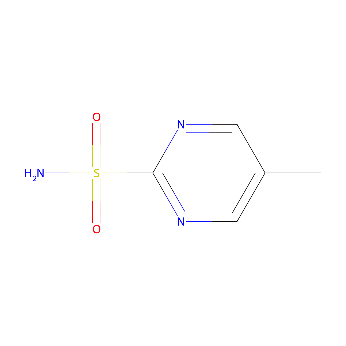 5-Methylpyrimidine-2-sulfonamide molecular structure, CAS 35762-78-8