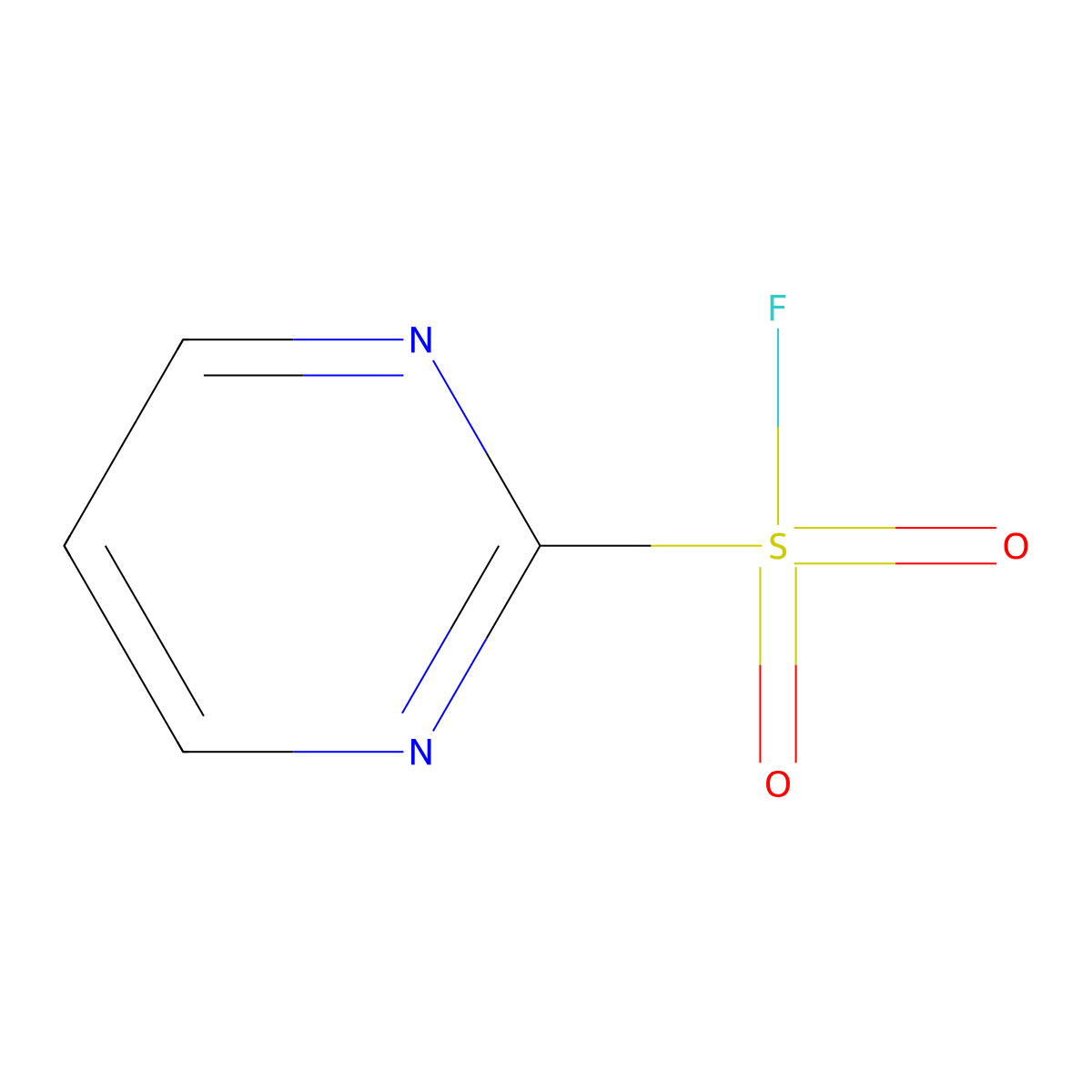 Pyrimidine-2-sulfonyl fluoride molecular structure, CAS 35762-87-9