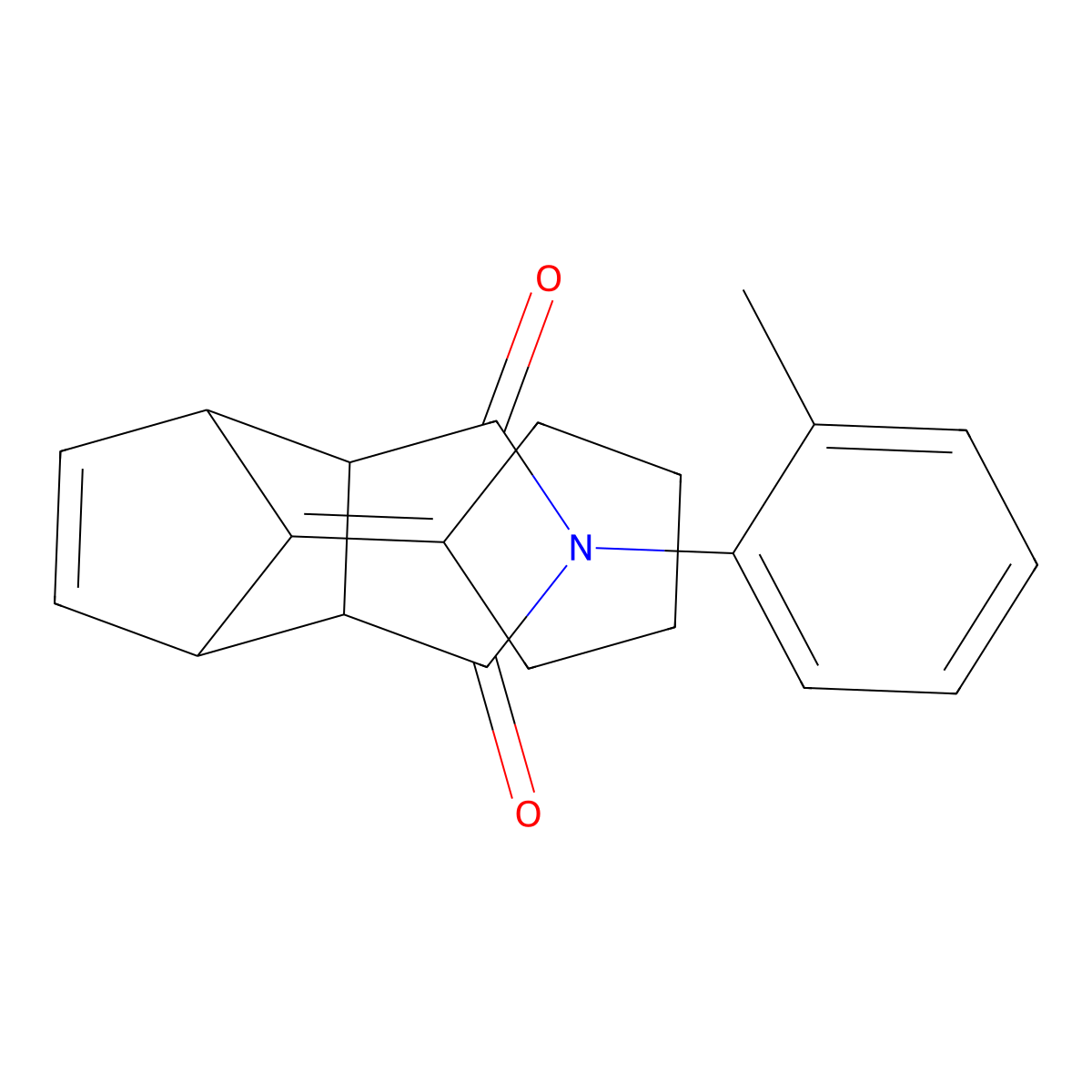10-Cyclopentylidene-4-o-tolyl-4-aza-tricyclo[5.2.1.0*2,6*]dec-8-ene-3,5-dione molecular structure, CAS 357623-55-3