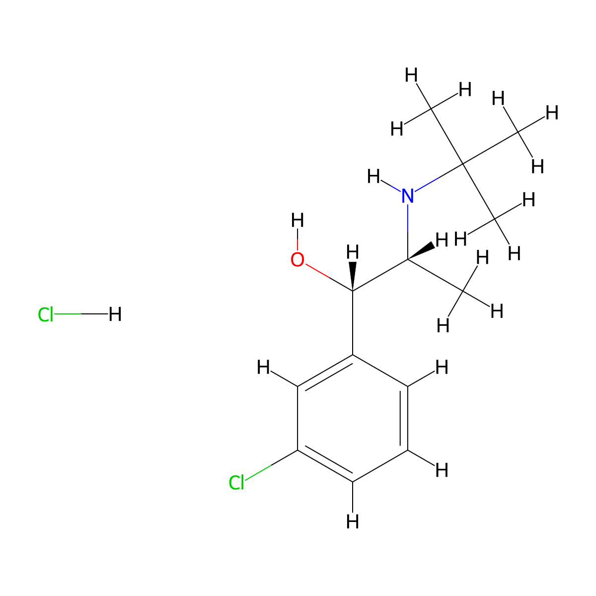 (1S,2R)-erythro-Dihydro Bupropion Hydrochloride molecular structure, CAS 357637-16-2