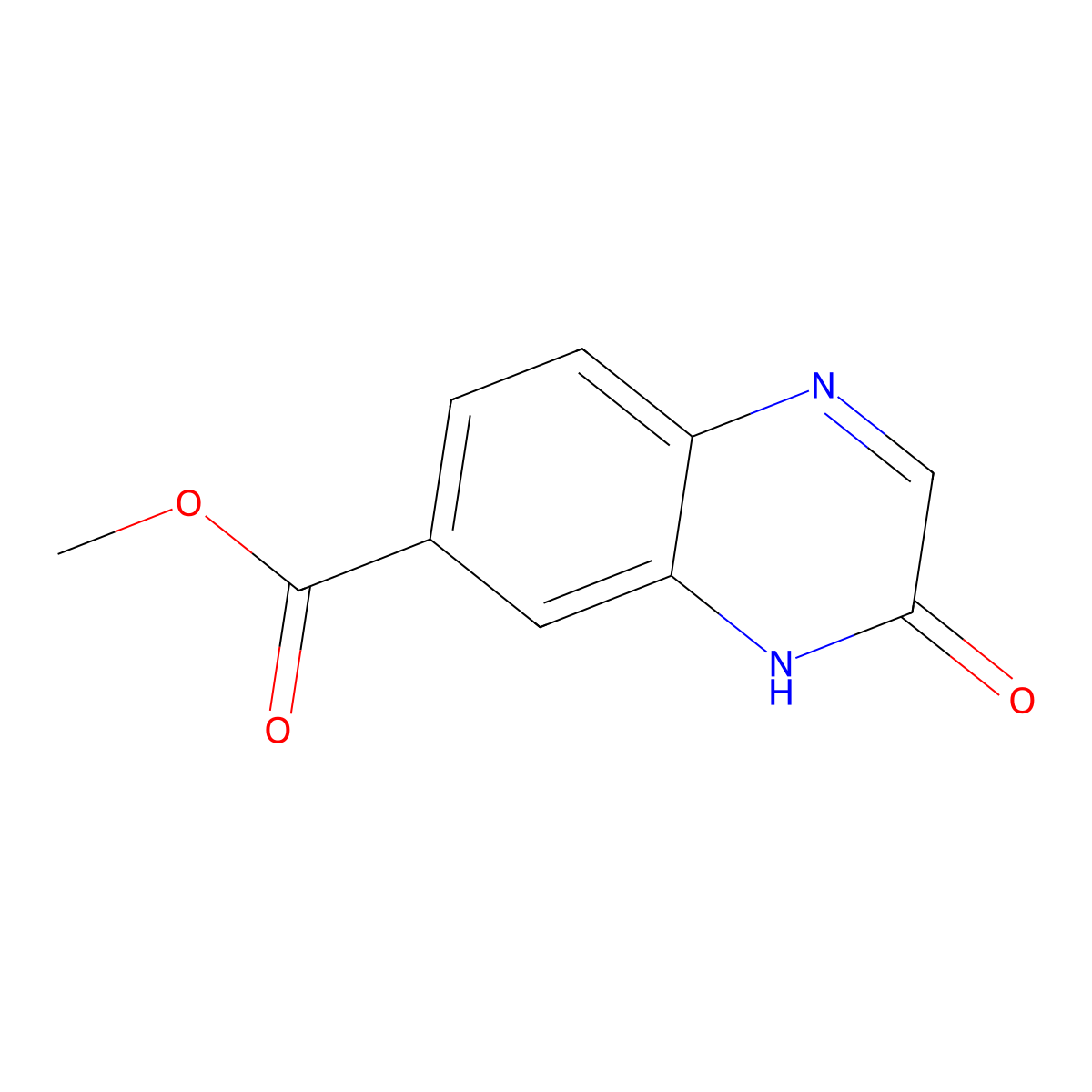 Methyl 3-oxo-3,4-dihydroquinoxaline-6-carboxylate molecular structure, CAS 357637-38-8