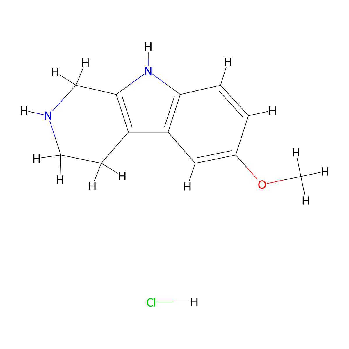 6-Methoxytryptoline hydrochloride molecular structure, CAS 35764-54-6