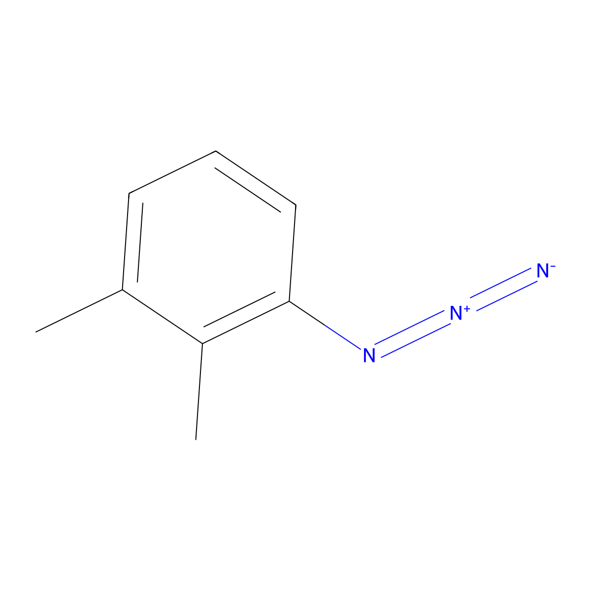 1-Azido-2,3-dimethylbenzene molecular structure, CAS 35774-19-7