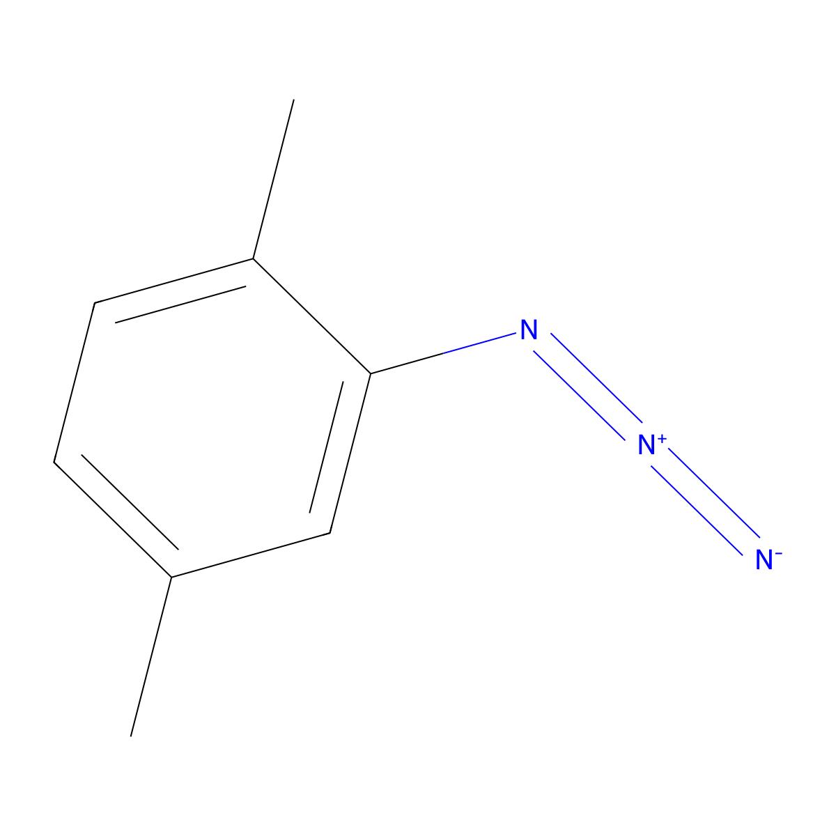 2-Azido-1,4-dimethylbenzene molecular structure, CAS 35774-21-1