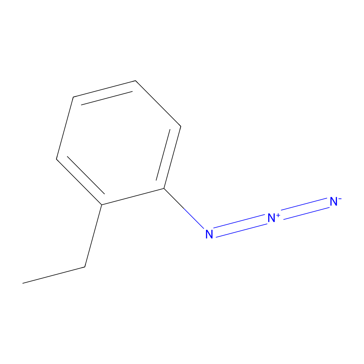 1-Azido-2-ethylbenzene molecular structure, CAS 35774-47-1