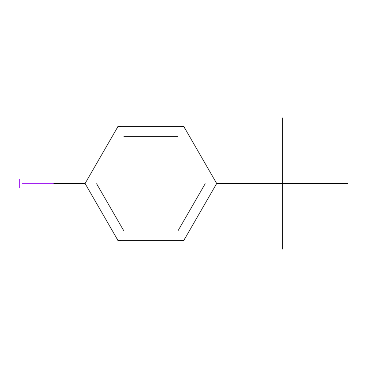 1-tert-Butyl-4-iodobenzene molecular structure, CAS 35779-04-5
